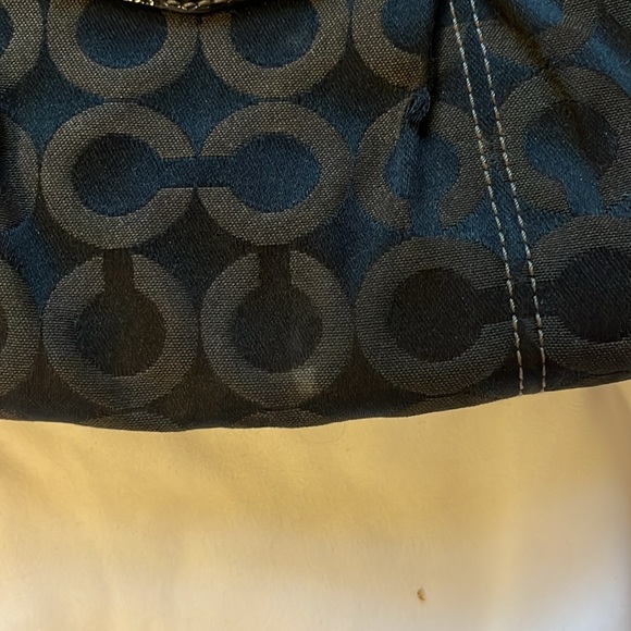 SET 2 COACH Wristlets. Beige/Gold Fabric - Gold Strap & Black Satin - BlackStrap - Picture 10 of 16